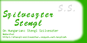 szilveszter stengl business card